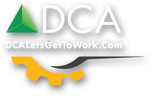 DCA – Let's Get to Work! Logo